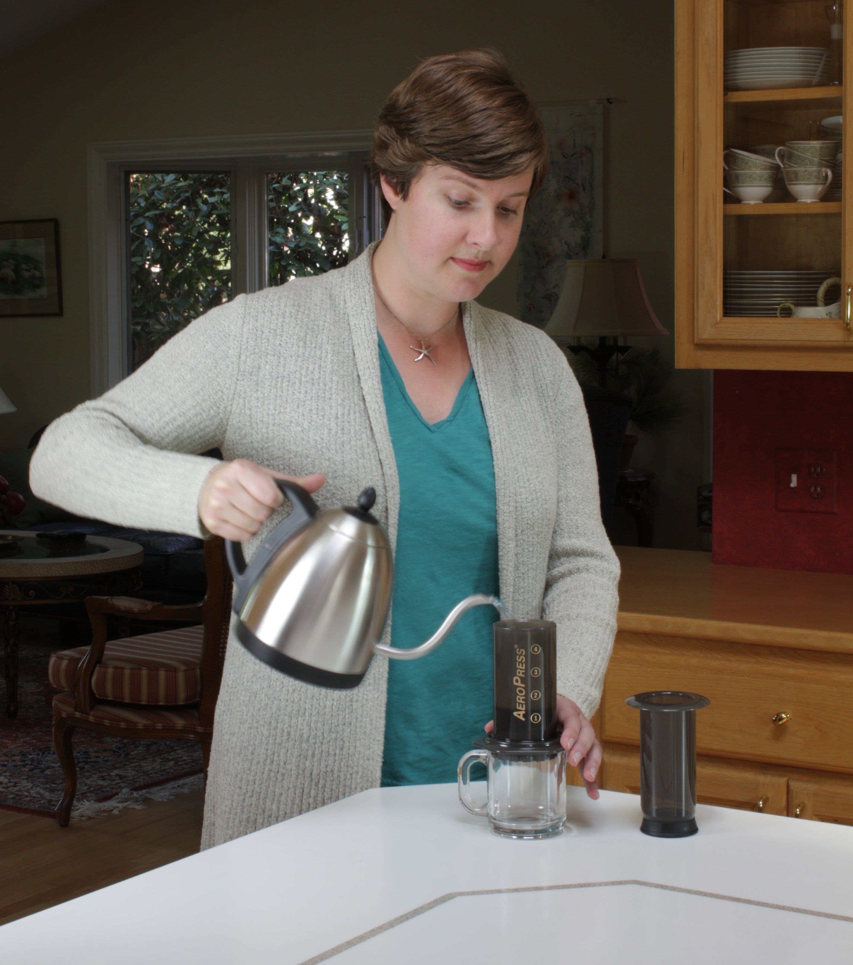 AeroPress Coffee and Espresso Maker - Portable, Fast, and Easy to Use for Travel, Camping, and Home Brewing