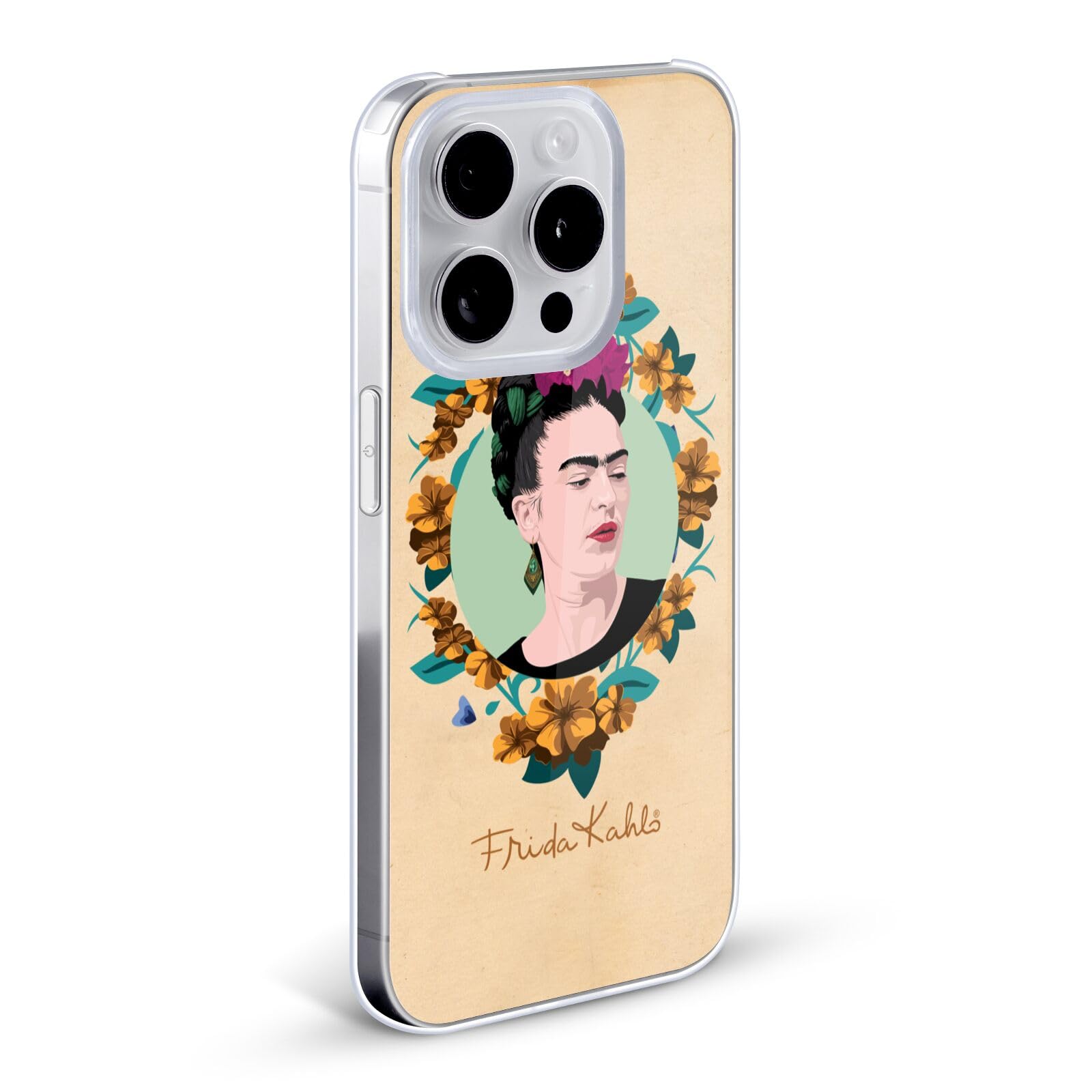 Officially Licensed Frida Kahlo Purple Portrait Hard Case for iPhone 13 Mini - Durable Protective Phone Cover with Artistic Design, Perfect for Everyday Use, Travel & Gift Giving