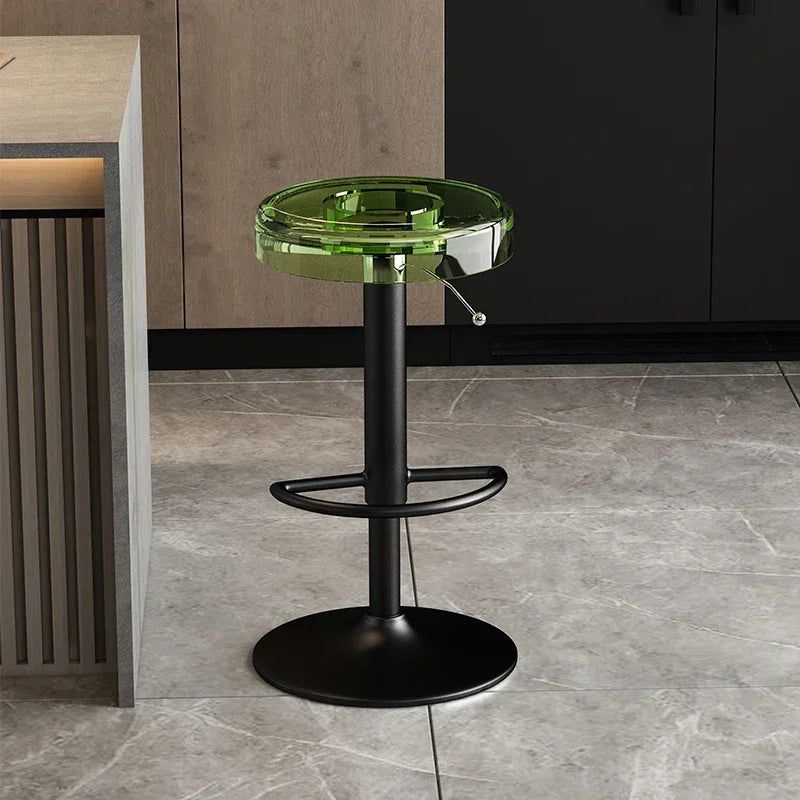 Premium Acrylic Kitchen Island Bar Stool - Modern High-End Counter Stool for Dining & Entertaining - Perfect for Home, Restaurant & Cafe Use