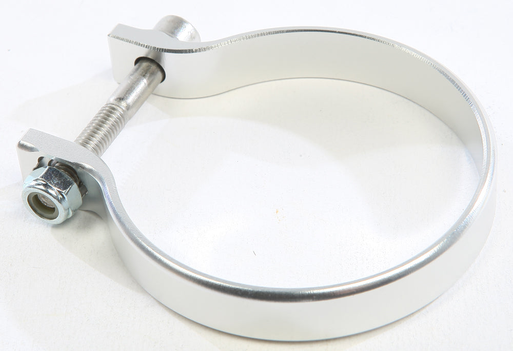 2.625 Inch Silver Strap Clamp - Heavy Duty Hose & Pipe Clamp for Automotive, Plumbing, and Industrial Applications