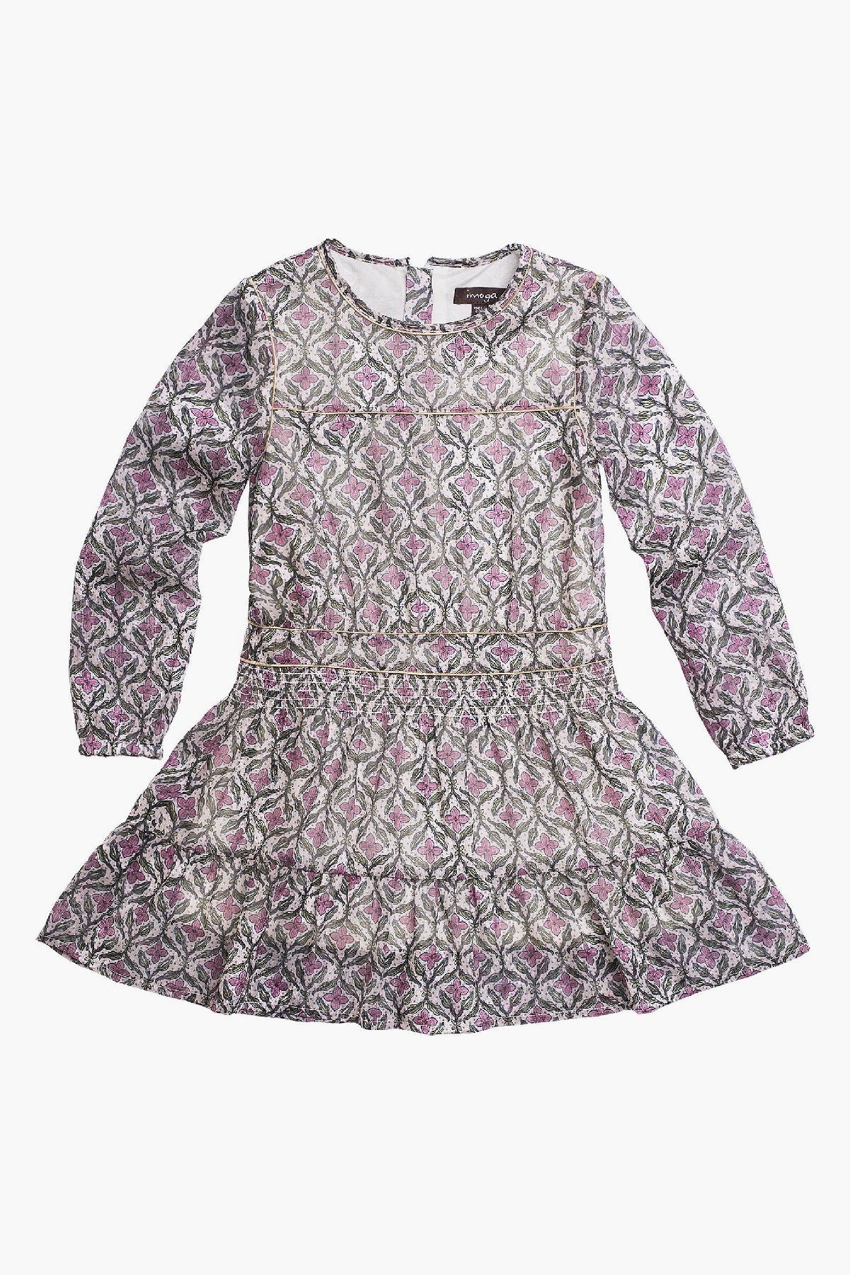 Imoga Sylvie Clover Girls' Floral Summer Dress - Cute & Comfortable Outfit for Parties, School & Playdates