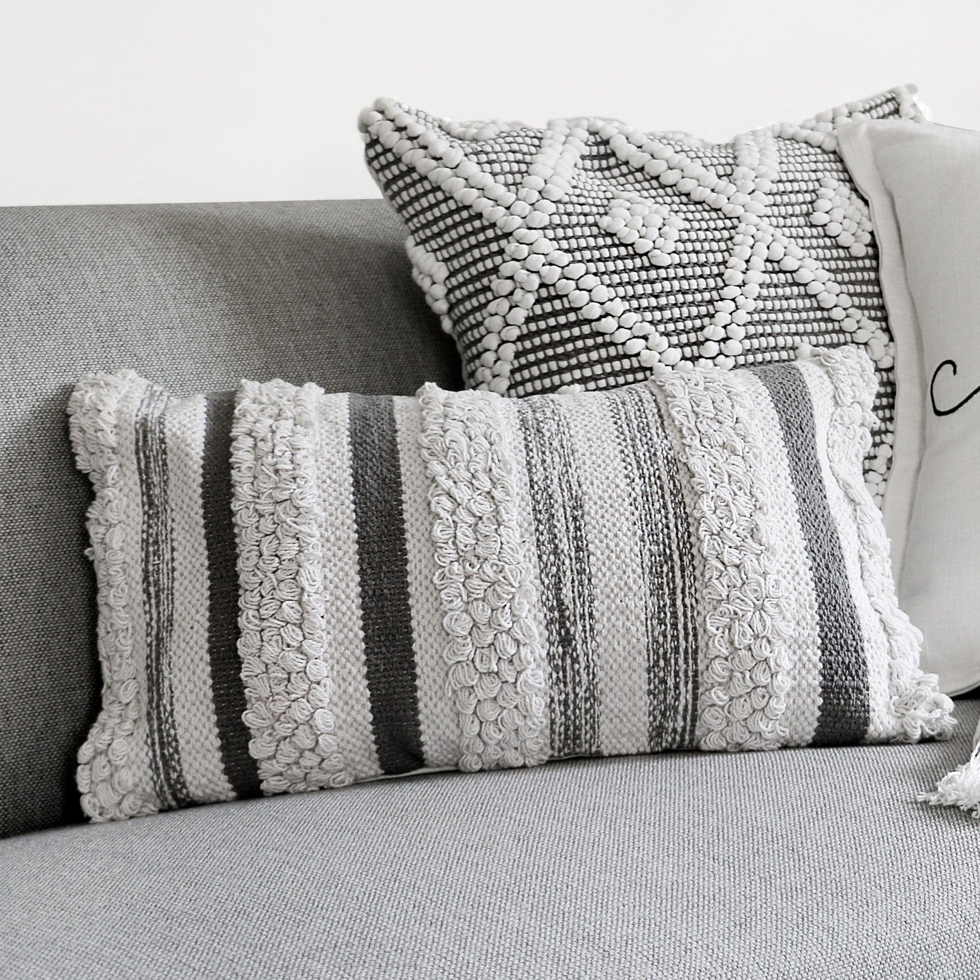 Bria Stripe Decorative Pillow Cover - Soft Cotton Cushion Case for Sofa, Bed & Home Decor - Perfect for Living Room, Bedroom & Cozy Spaces