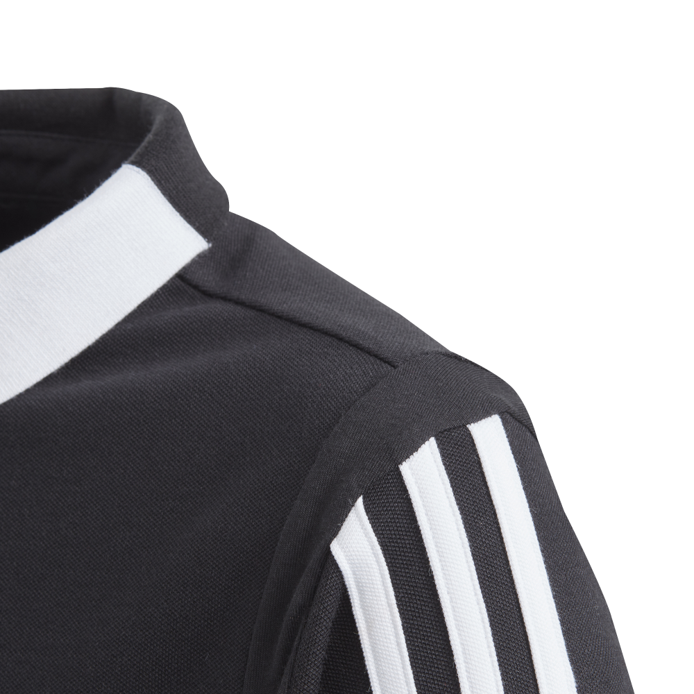 Adidas Youth Tiro 19 Polo Shirt - Black & White Soccer Training Top for Boys & Girls - Perfect for Football Practice, School Sports & Casual Wear