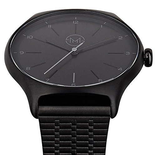 One 07 Ultra Slim Black Unisex Watch - Minimalist Design for Men & Women - Perfect for Everyday Wear, Office & Casual Outfits