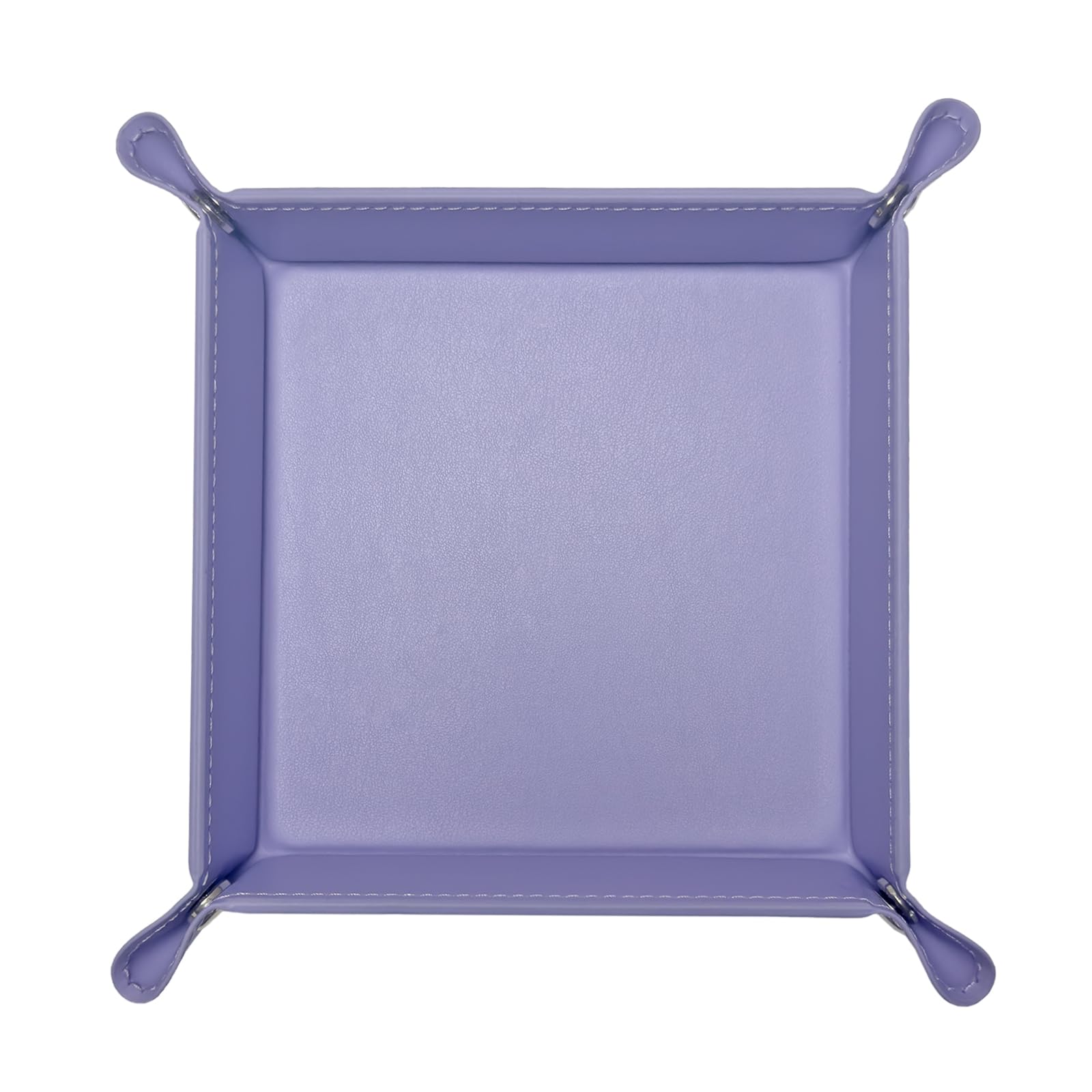 UnionBasic Small Valet Tray - Jewelry Organizer for Rings, Watches & Earrings | Entryway Catchall for Keys, Coins & Change | Nightstand Bedside Holder | Electronic Gadgets Tray (Purple) - Perfect for Home, Office & Travel Organization