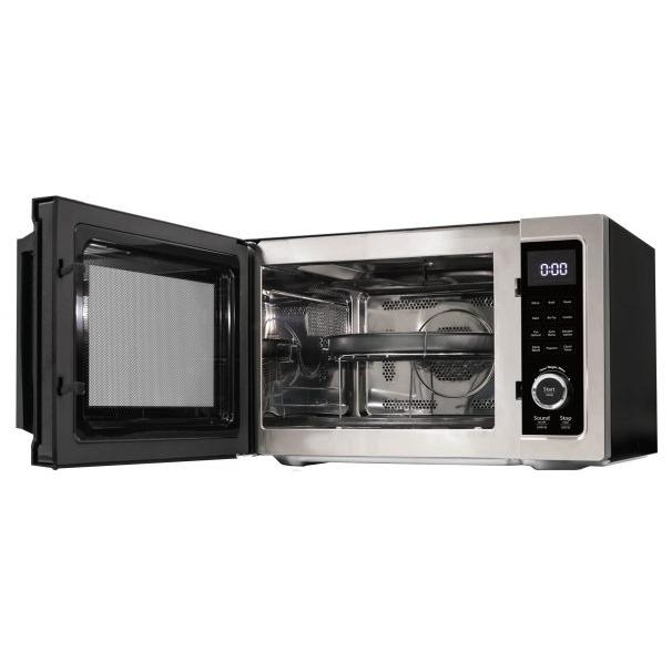 Danby 1.0 Cu. Ft. Countertop Microwave with Air Fryer - DDMW1060BSS Stainless Steel | Compact Space-Saving Design for Small Kitchens, Dorms & Offices