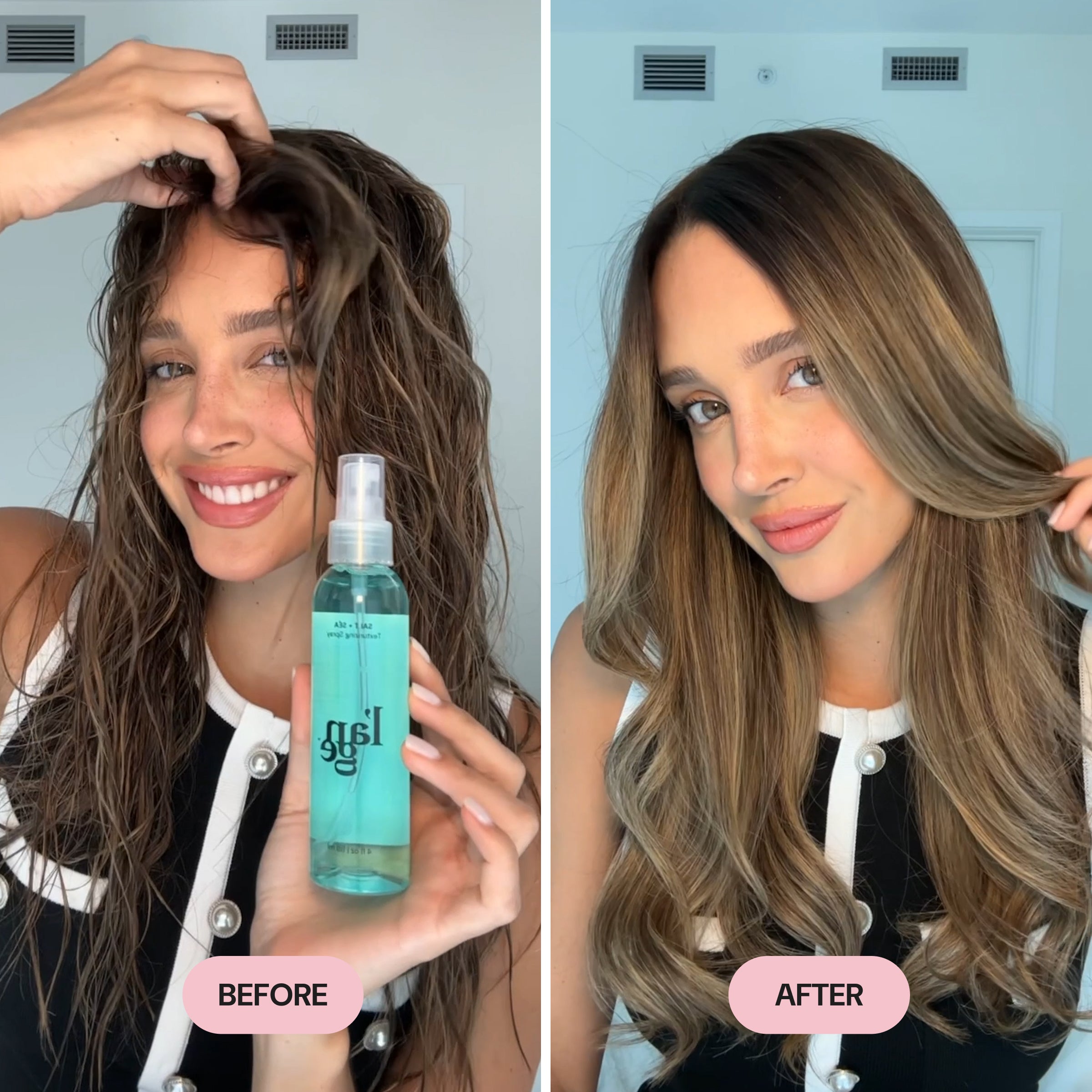 Salt + Séa Texturizing Spray for Beachy Waves - Volumizing & Texturizing Hair Spray for Natural Texture & Hold - Perfect for Beach Days, Styling, and Everyday Volume