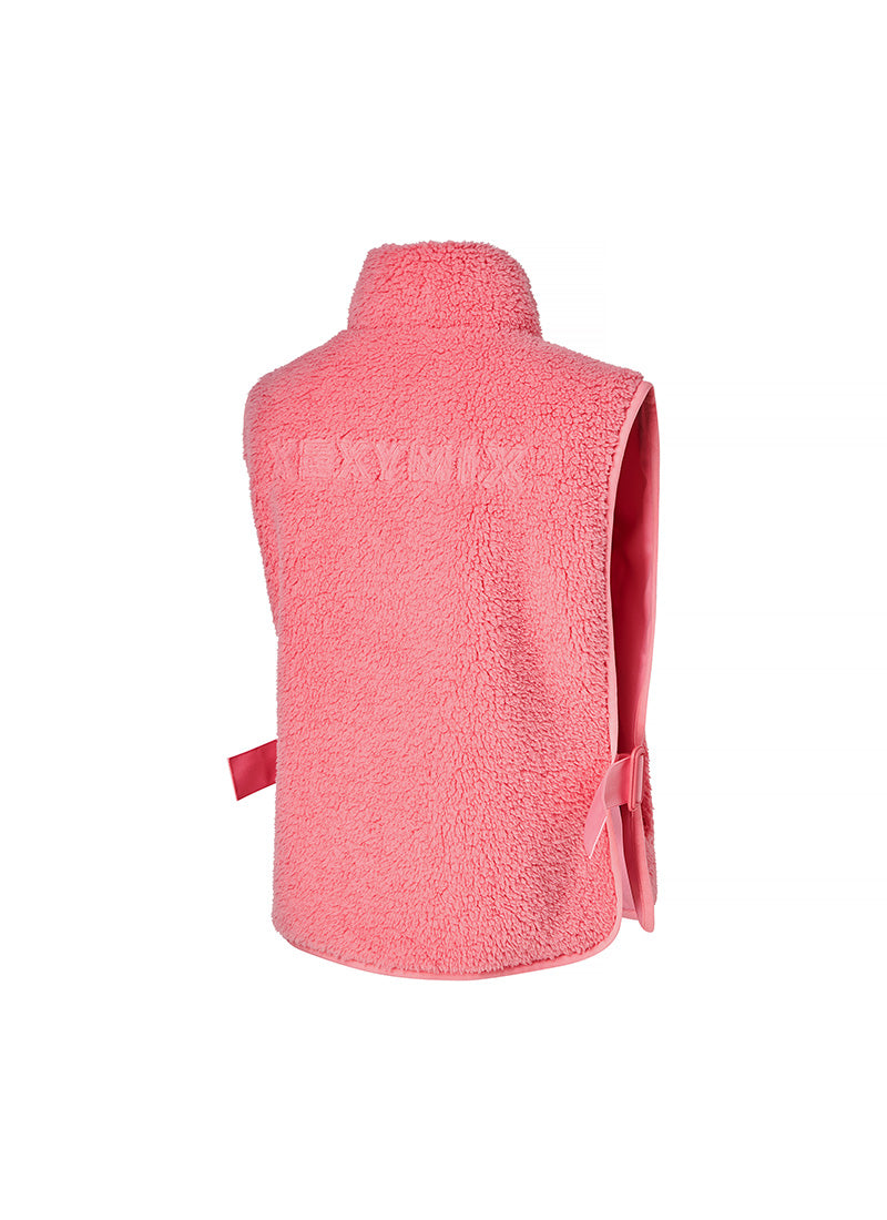 Men's Side Buckle Fleece Vest - Lightweight Warm Winter Jacket for Outdoor Hiking & Casual Wear