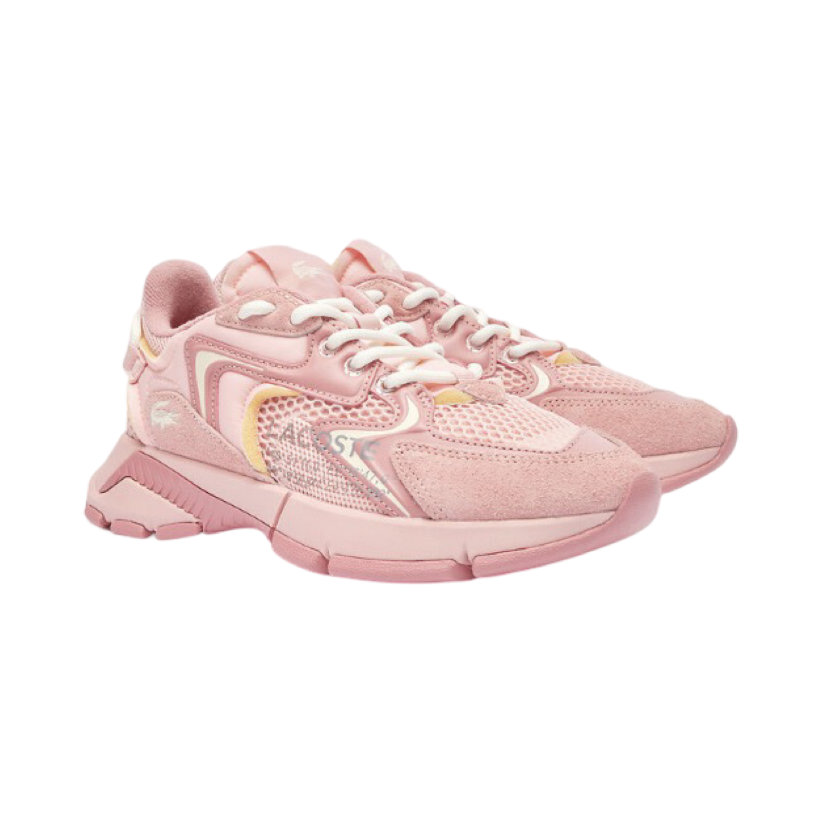 Lacoste Women's L003 NEO 124 Pink Off White Sneakers - Casual Comfortable Walking Shoes for Women | Perfect for Work, Travel & Everyday Wear
