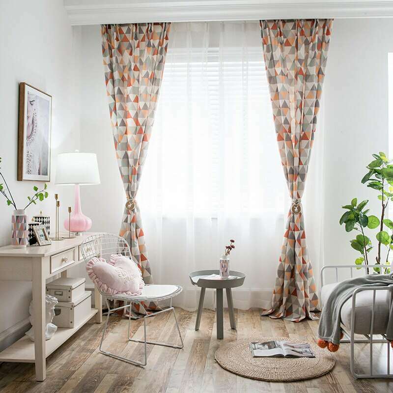 Astor Rideaux Warm Geometric Print Design Curtains - Thermal Insulated Window Drapes for Living Room & Bedroom - Cozy Home Decor for Winter