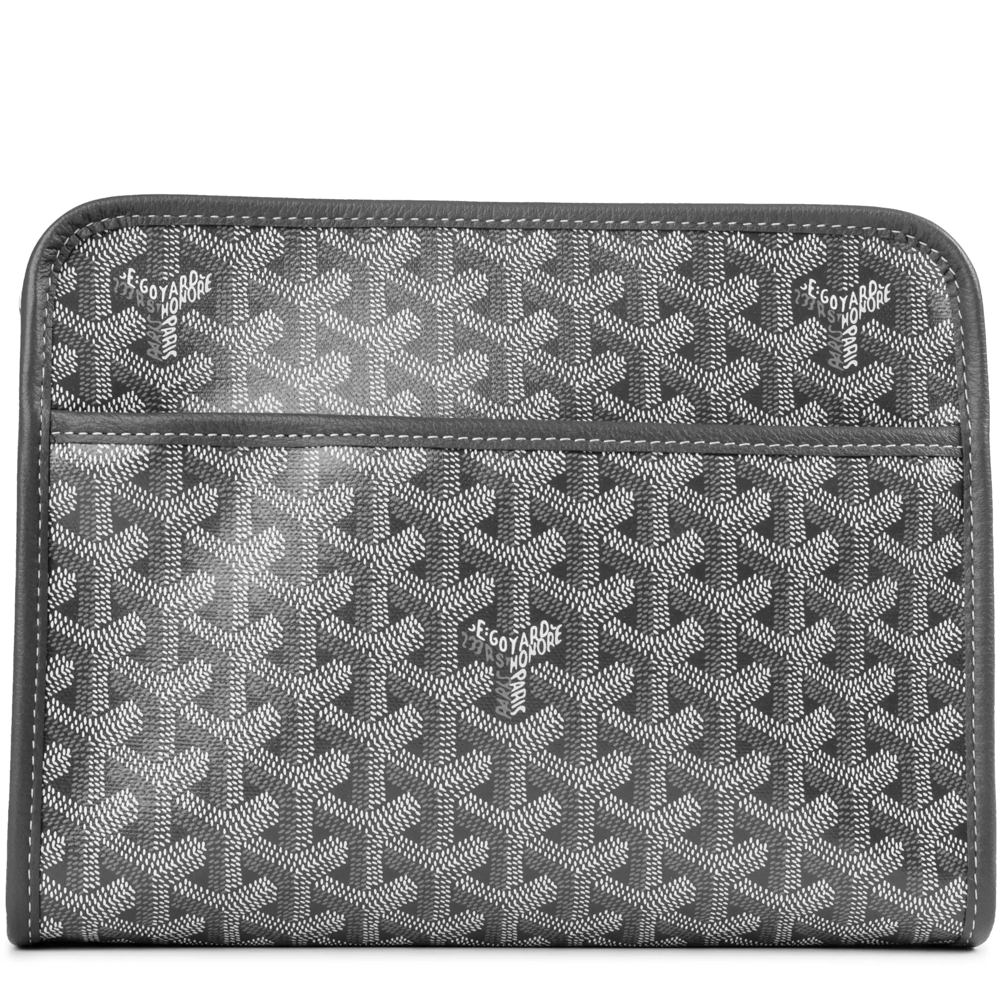 Goyard Jouvence MM Grey Washbag | Luxury Travel Cosmetic Bag | Perfect for Toiletries & Makeup Organization on Trips