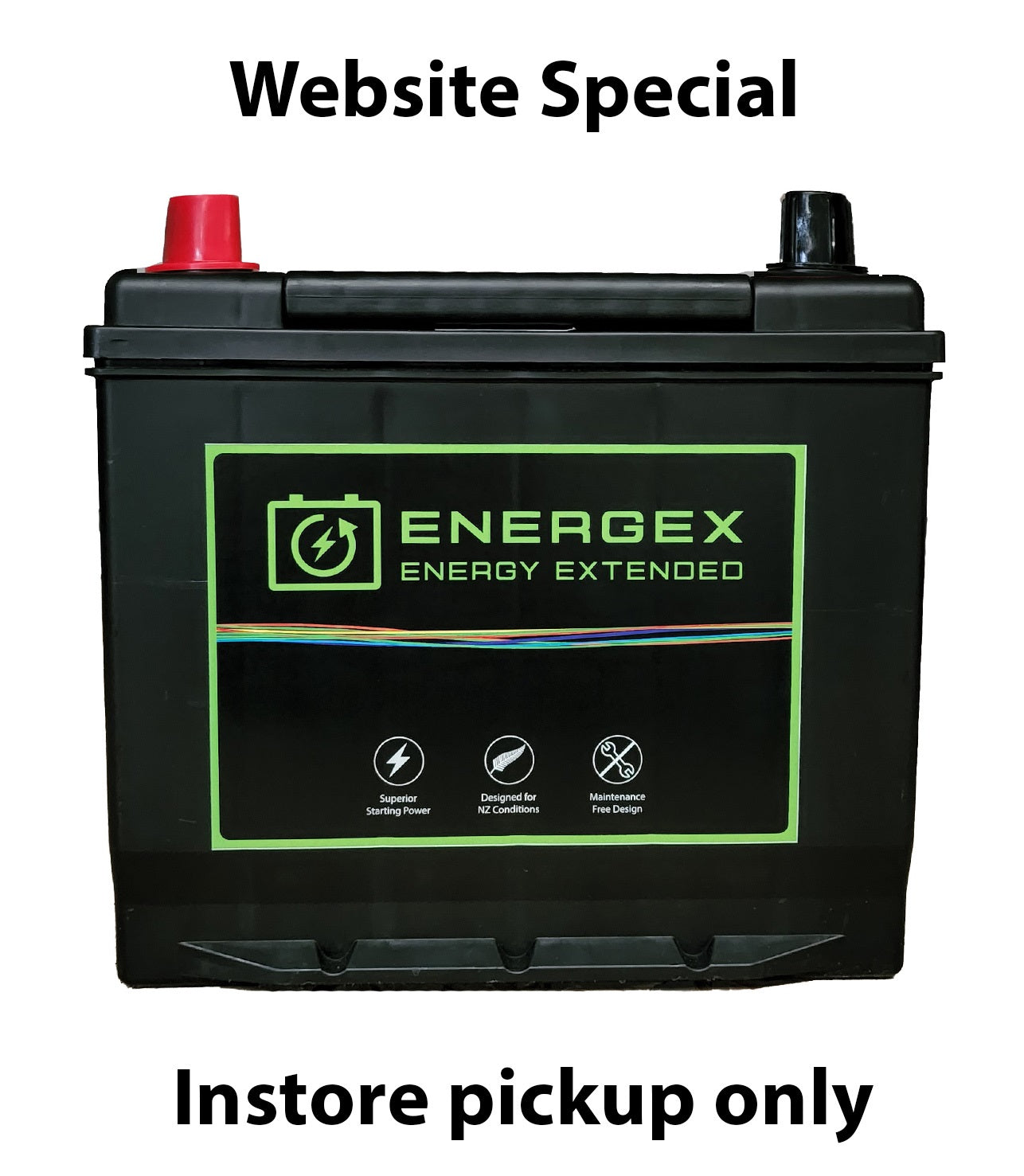 Energex Ultra High Performance 57MF/58MF Heavy Duty Car Battery - Reliable Power for Trucks, SUVs, and Off-Road Vehicles