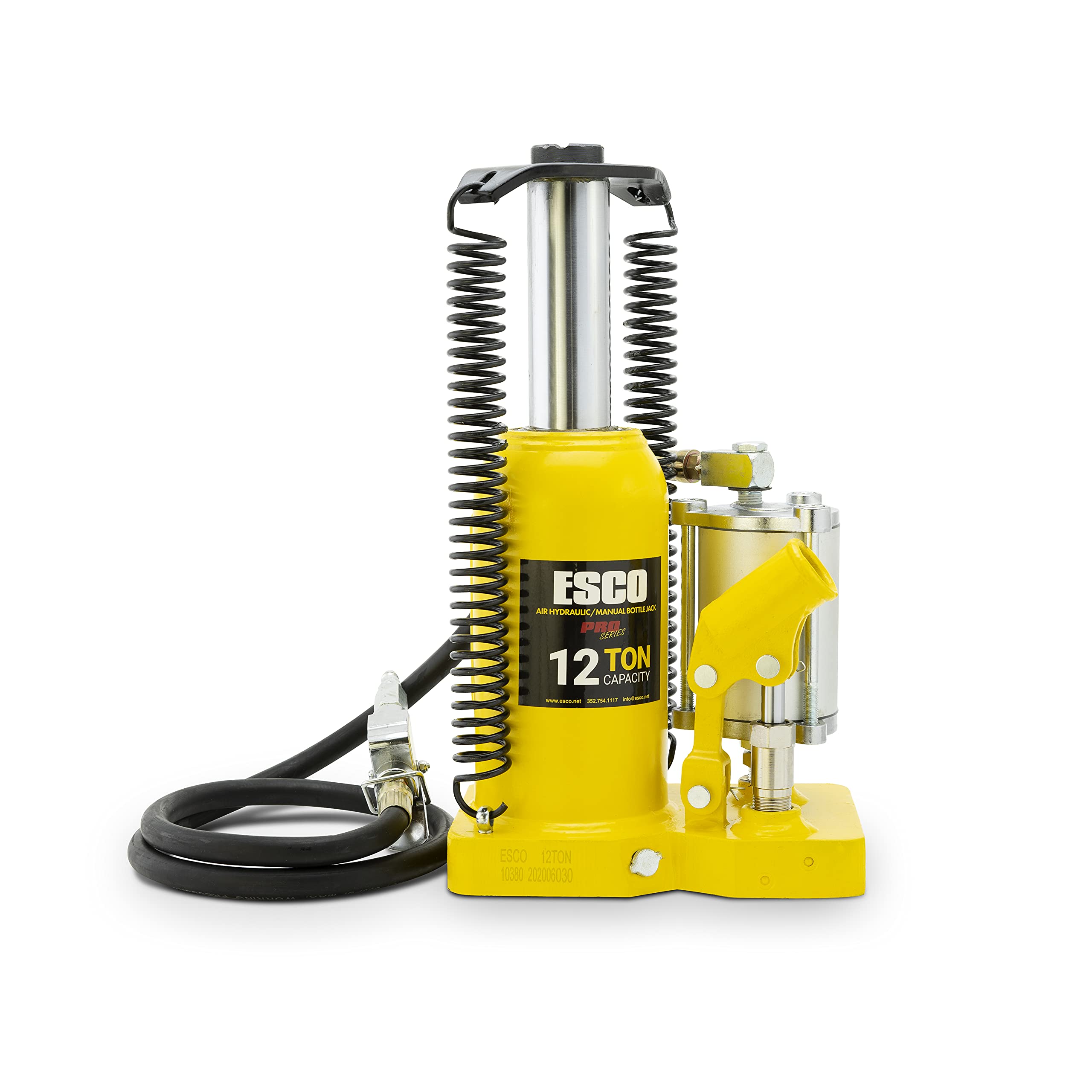 12 Ton Air Hydraulic Bottle Jack - Heavy Duty Pro Series for Trucks, SUVs & Trailers - Garage, Auto Repair & Emergency Roadside Use