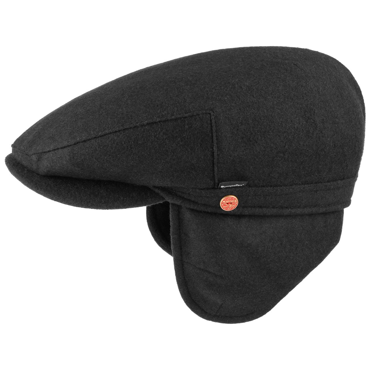 Sympatex Earflap Flat Cap by Mayser - Waterproof Winter Hat for Men & Women - Perfect for Skiing, Hiking & Cold Weather Outdoor Activities
