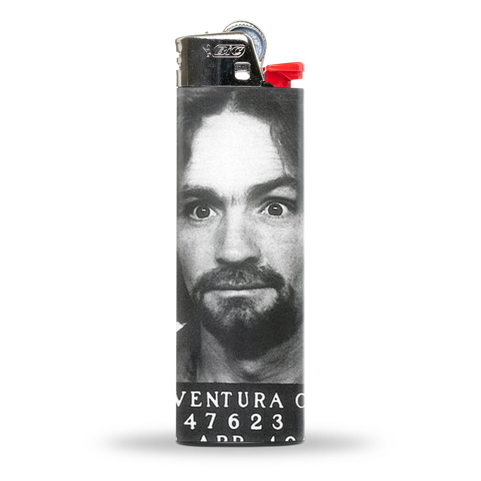 Charles Manson Mugshot Lighter - Vintage Collectible Novelty Zippo Style - Perfect for Camping, Smoking Accessories & Unique Gifts