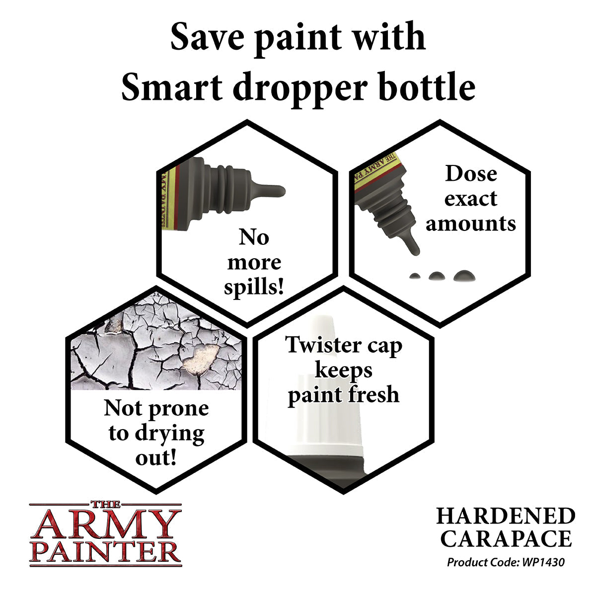 Warpaints: Hardened Carapace - Premium Miniature Painting Set for Warhammer & Tabletop Gaming - Perfect for Wargaming, Cosplay, and Collectors