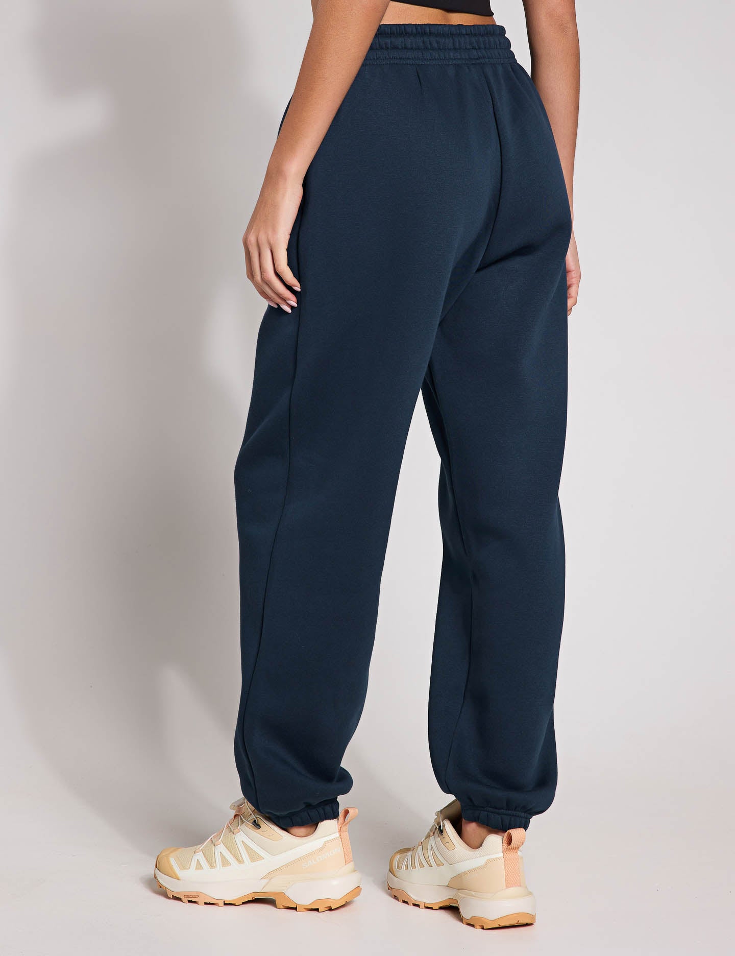 Phoenix Fleece Oversized Sweatpants for Women - Soft Athletic Joggers with Pockets, Comfortable Lounge Pants for Running, Yoga & Casual Wear (Armory Navy/Sail)