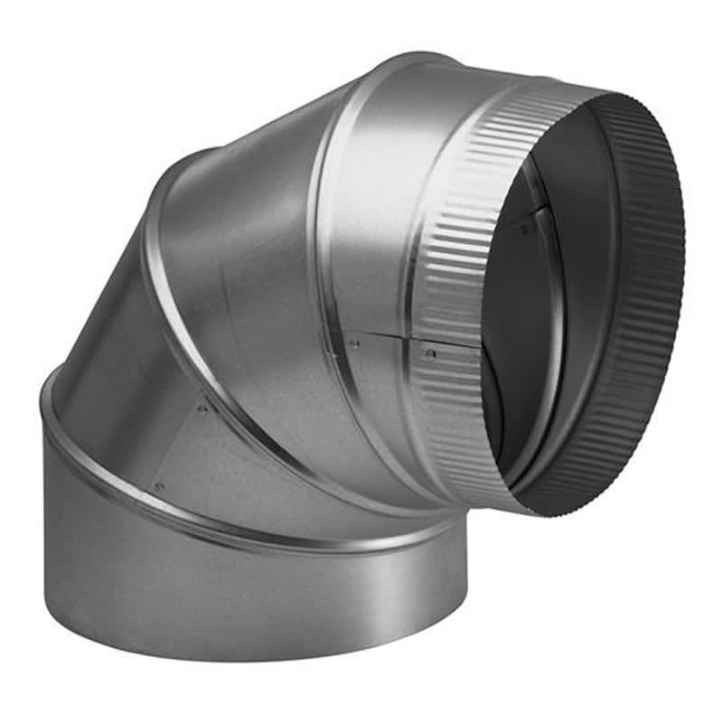 8 Inch Round Elbow Duct for Range Hoods & Bathroom Fans - Heavy Duty HVAC Vent Pipe Fitting for Kitchen Exhaust & Bath Ventilation Systems (432) - Perfect for Home & Commercial Use