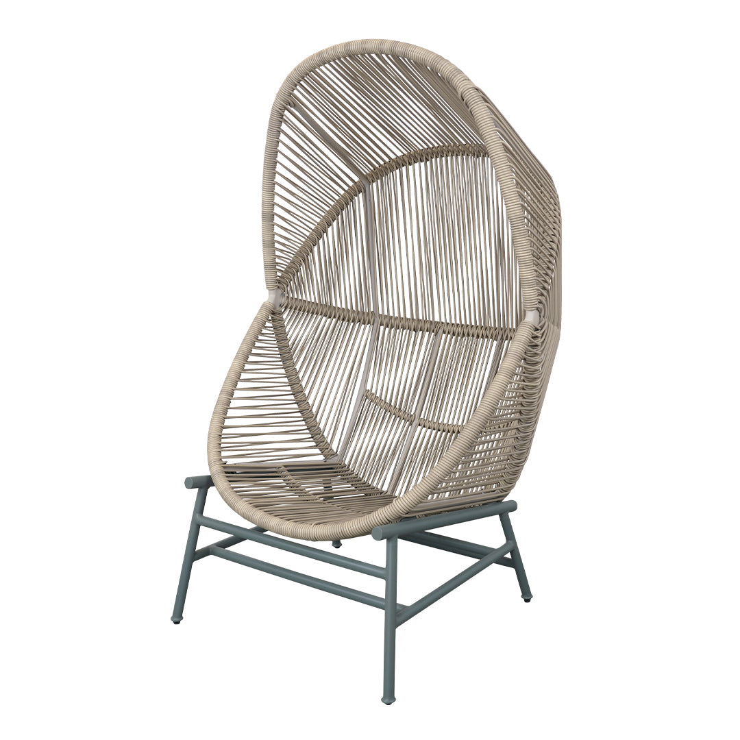 Foersom & Hiort Lorenzen Mdd Hive Chair with Cane Base - Modern Woven Rattan Dining Chair for Kitchen, Restaurant & Outdoor Patio Use