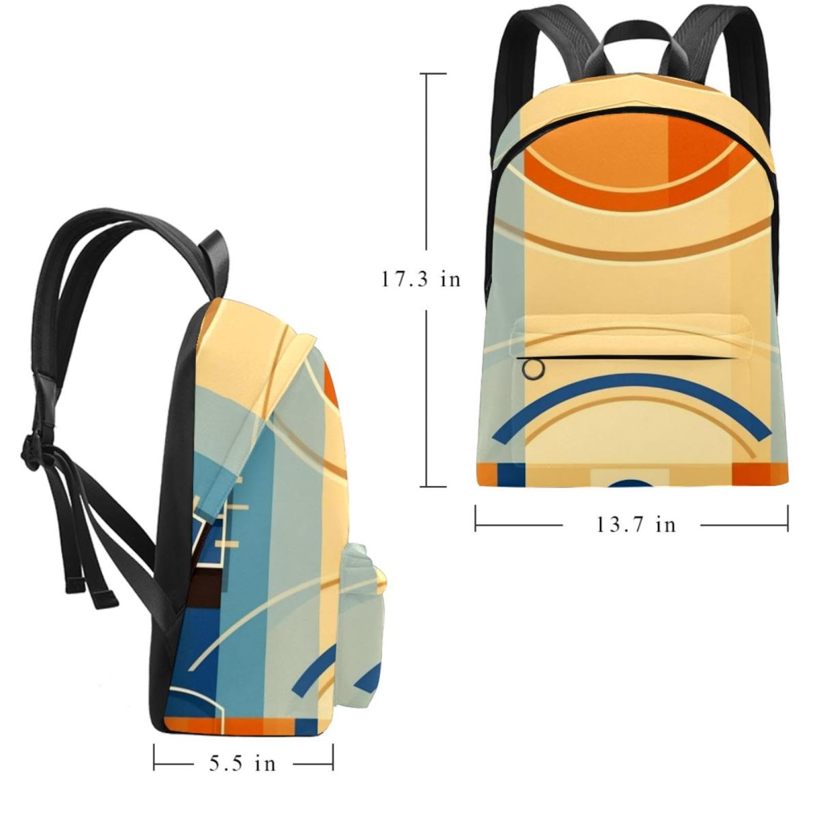 Lightweight Travel Backpack - Small Carry On Backpack for Men & Women - Waterproof Sports Backpack for Basketball Games, Gym, Hiking & Daily Use
