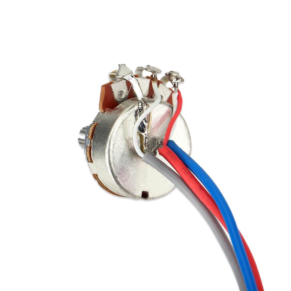 Premium Electric Guitar Wiring Harness Kit - 1 Volume, 1 Tone, 3-Way Toggle Switch with 500K Pots - Professional Upgrade for Les Paul, SG & Humbucker Guitars - Perfect for DIY Guitar Repair & Customization
