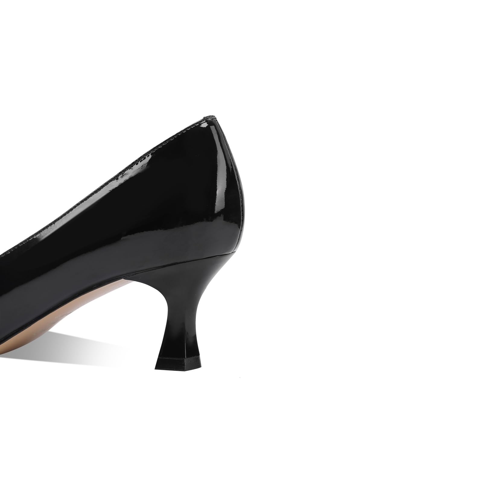 Stylish Patent Leather Pointed Toe Pumps with Bowknots - Women's Mid Heel Dress Shoes for Work, Party & Special Occasions