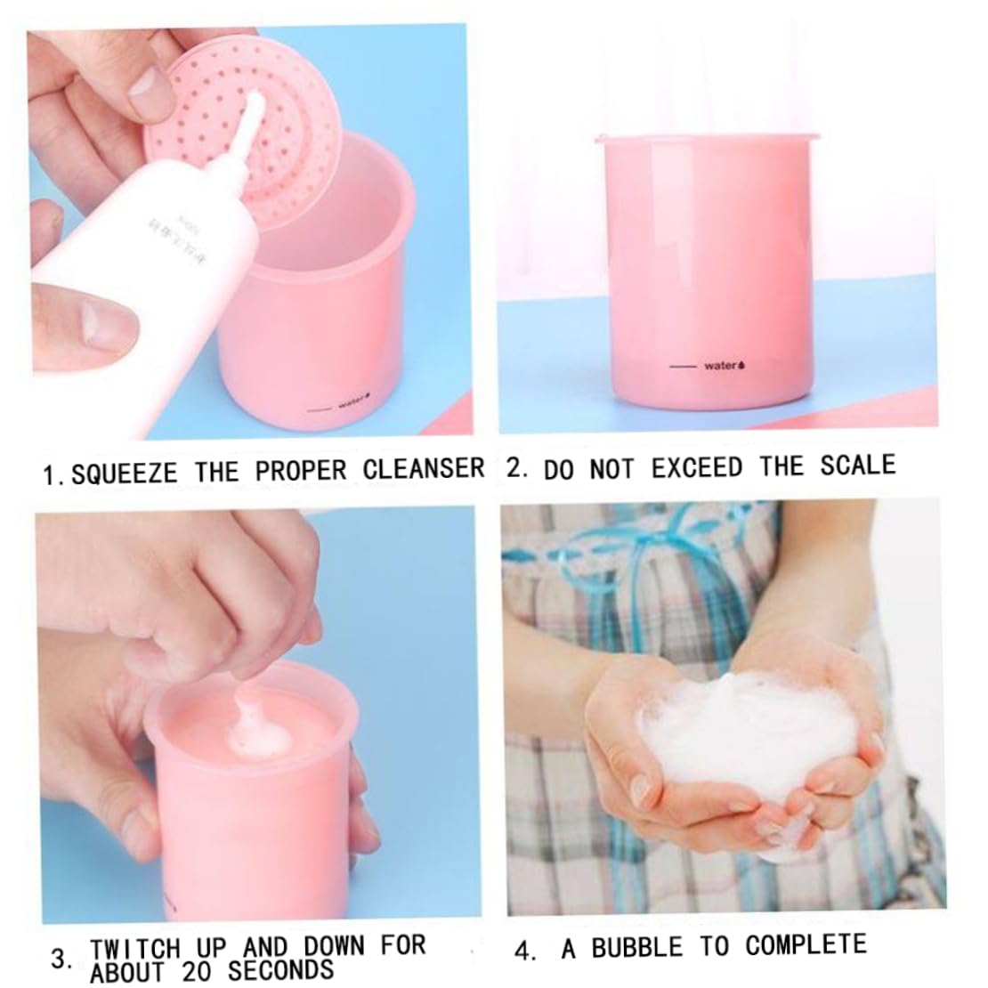 Gentle Face Cleanser Foam Maker - Travel & Household Rich Foam Cup for Makeup Removal & Deep Cleansing | Perfect for Daily Skincare Routine & On-the-Go Use