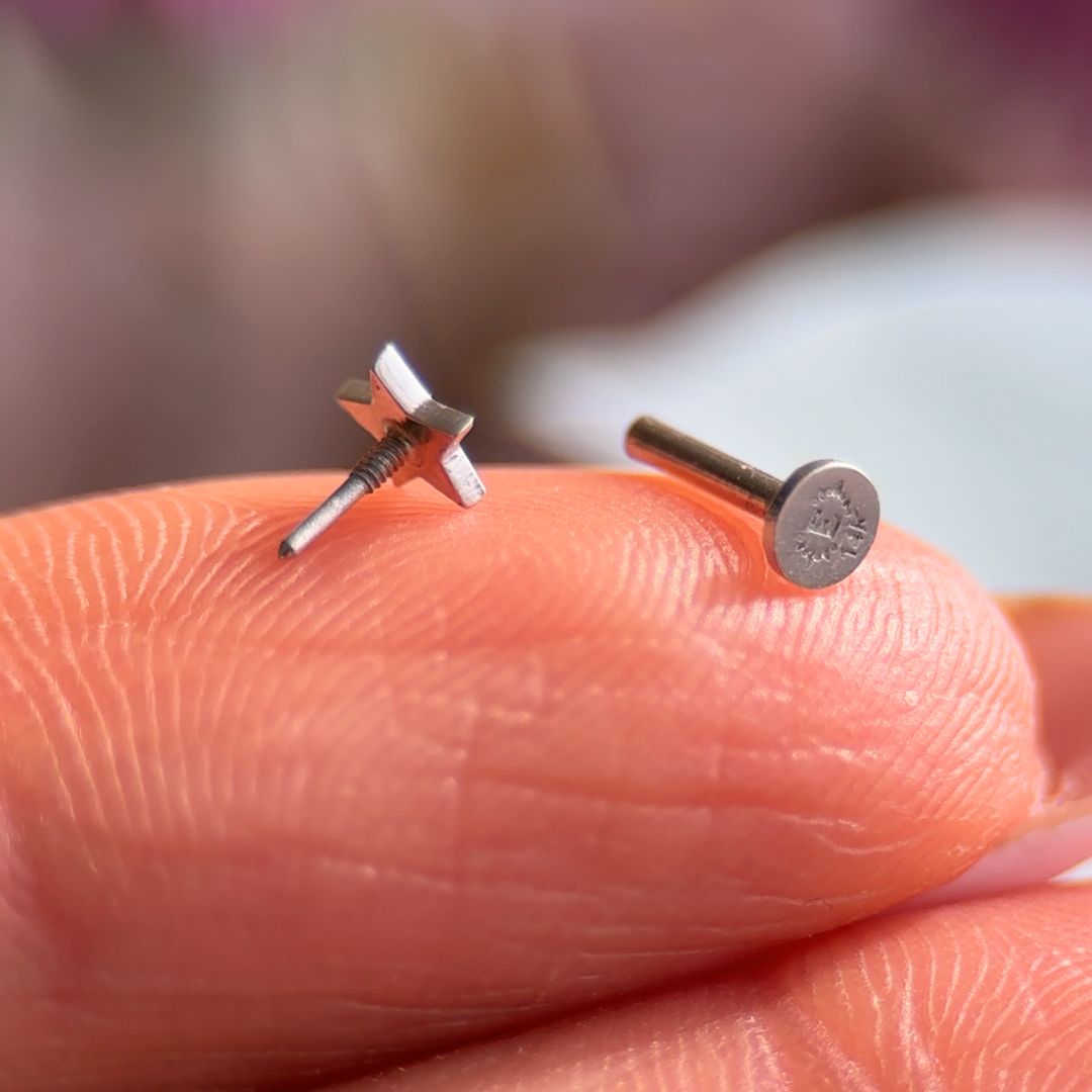 14K White Gold Star Flat Back Stud Earrings – Hypoallergenic & Durable for Everyday Wear | Perfect for Gifts, Parties & Special Occasions
