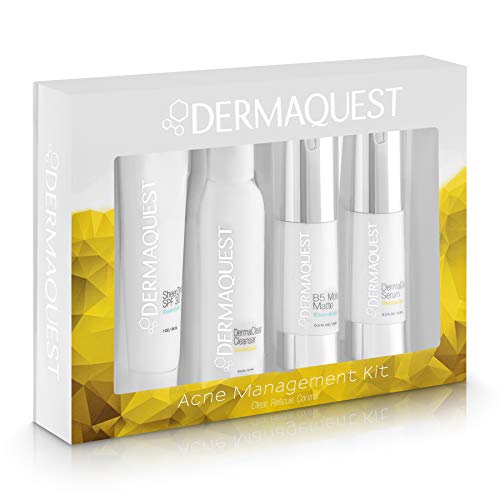 DermaQuest Acne Management Kit - Professional Skincare Set for Clear Skin | Treat & Prevent Breakouts | Perfect for Daily Face Care Routine & Travel
