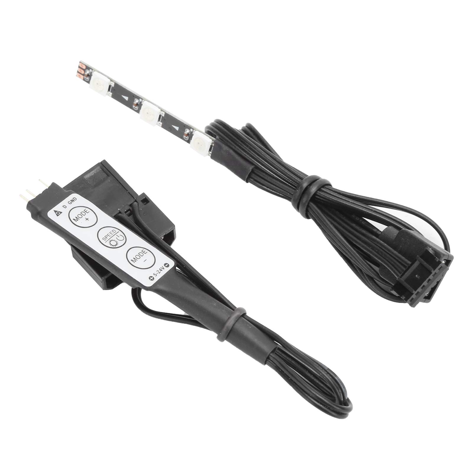 RGB Computer LED Strip - 5V USB Powered CPU Cooler Light with Manual Color Adjustment for PC Gaming Setup, Case Modding & Home Office Decor