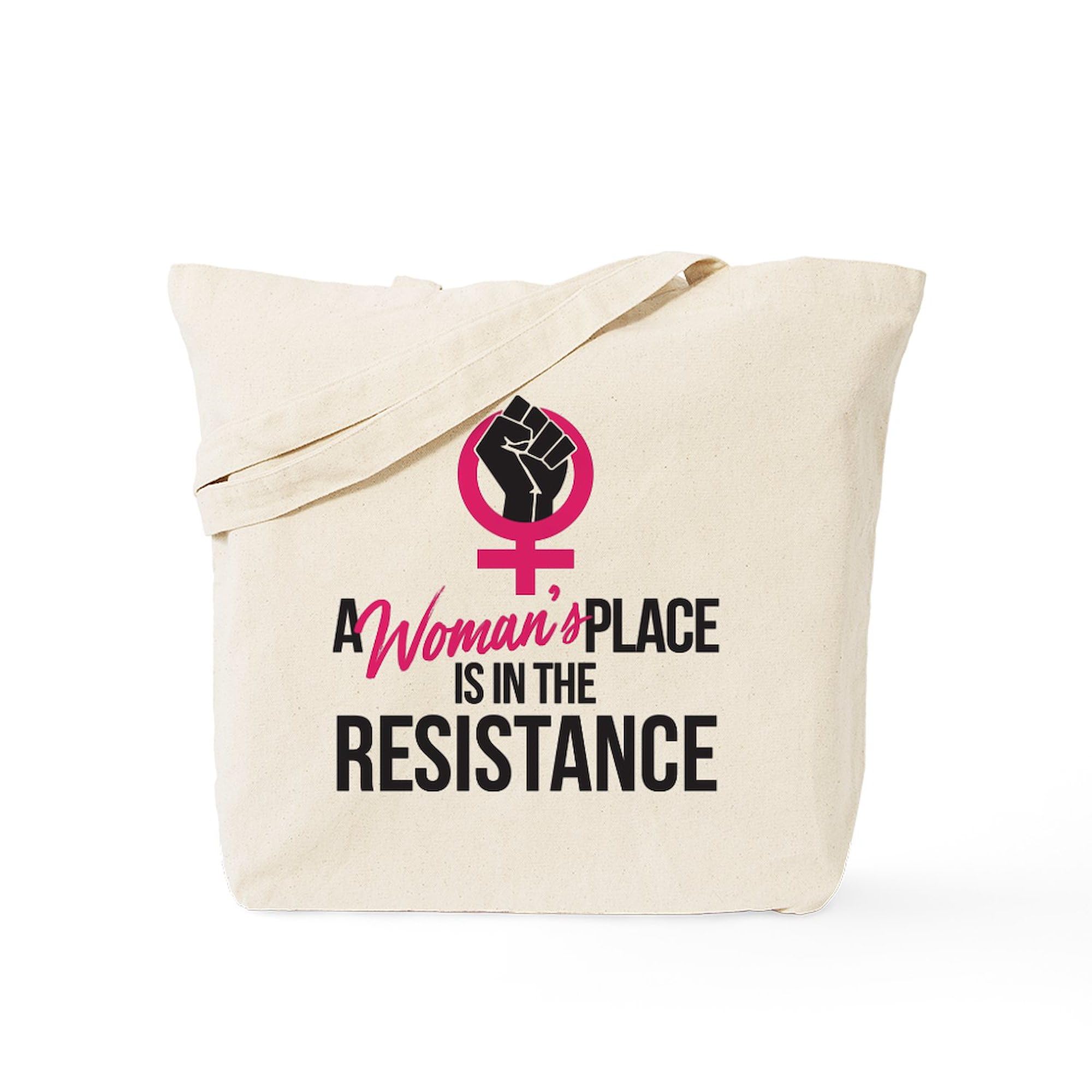 Resistance Tote Bag for Women - Natural Canvas Reusable Shopping Bag | Protest & Everyday Use | CafePress