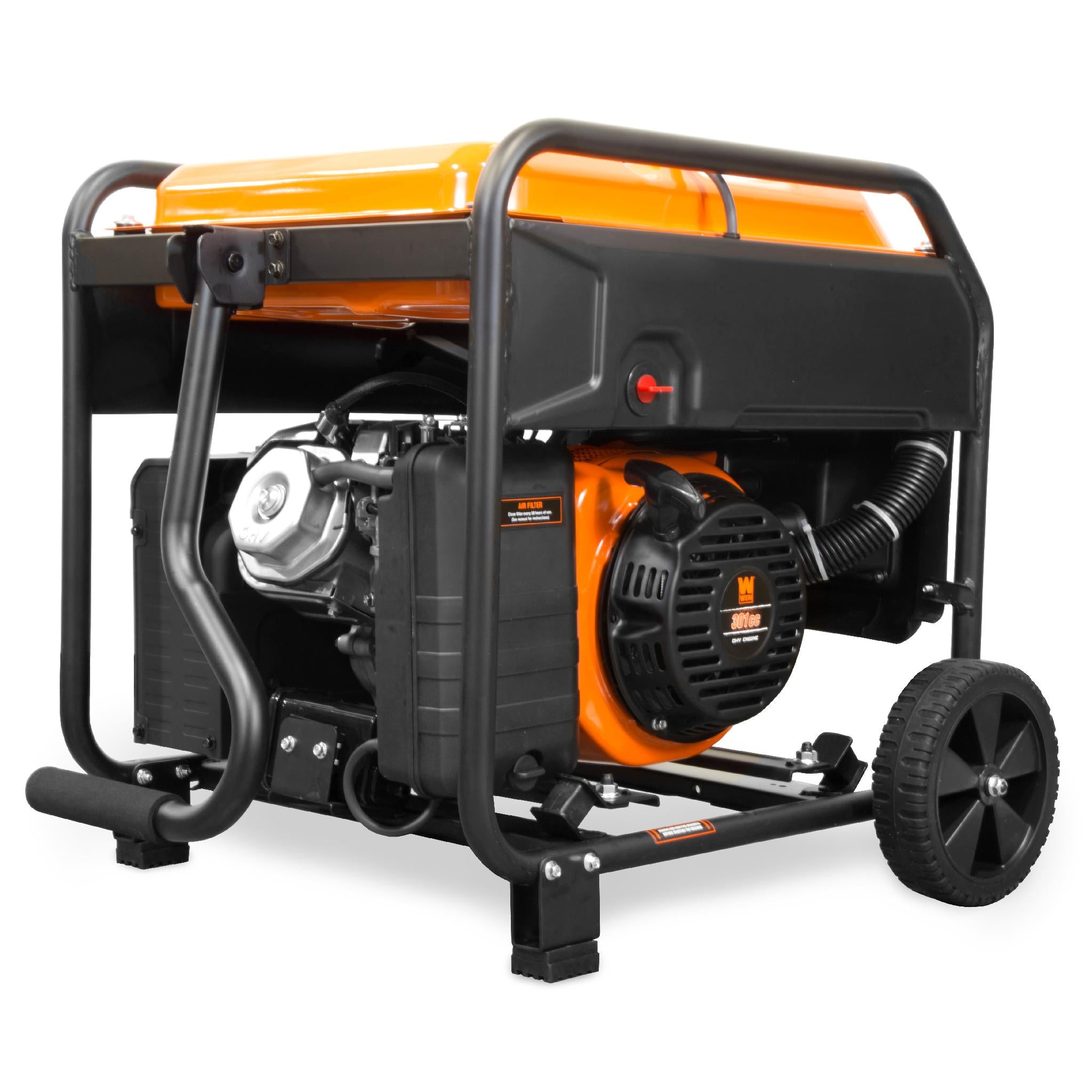 WEN GN625i 6250-Watt Portable Inverter Generator - 120V/240V Dual Fuel, CARB Compliant, RV Ready with Transfer Switch - Perfect for Camping, Home Backup Power & Outdoor Events