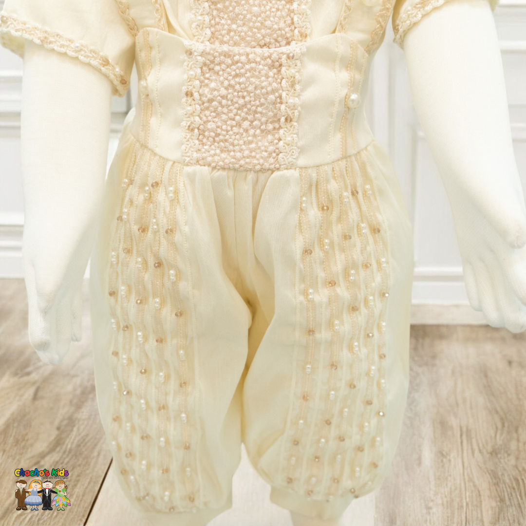 Boys Baptism Outfit Set (094) - White Christening Suit for Baby Boys - Perfect for Church Ceremonies & Special Occasions