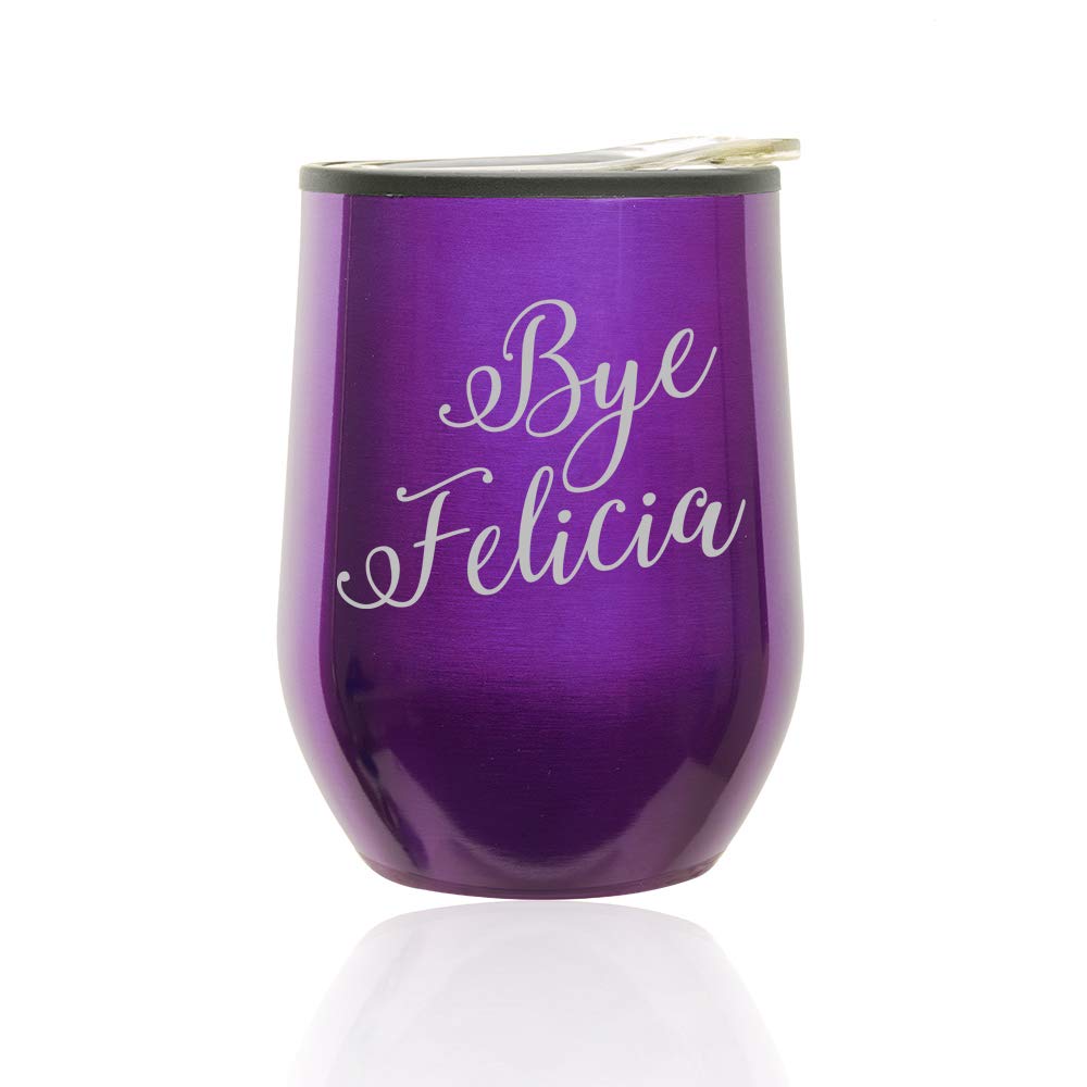 Insulated Stemless Wine Tumbler with Lid - 16oz Shatterproof Glass Coffee Travel Mug for Hot & Cold Drinks - Perfect for Home, Office, and Outdoor Use (Royal Purple)