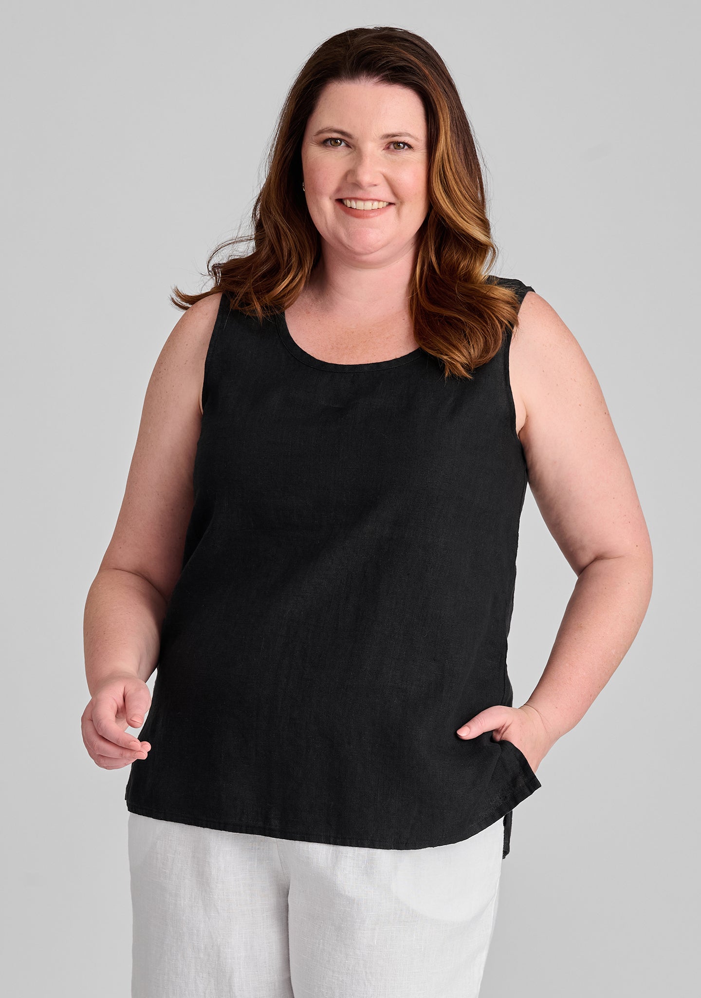 Essential Linen Tank Top for Women - Soft Breathable Summer Casual Wear - Perfect for Yoga, Beach, and Everyday Outfits