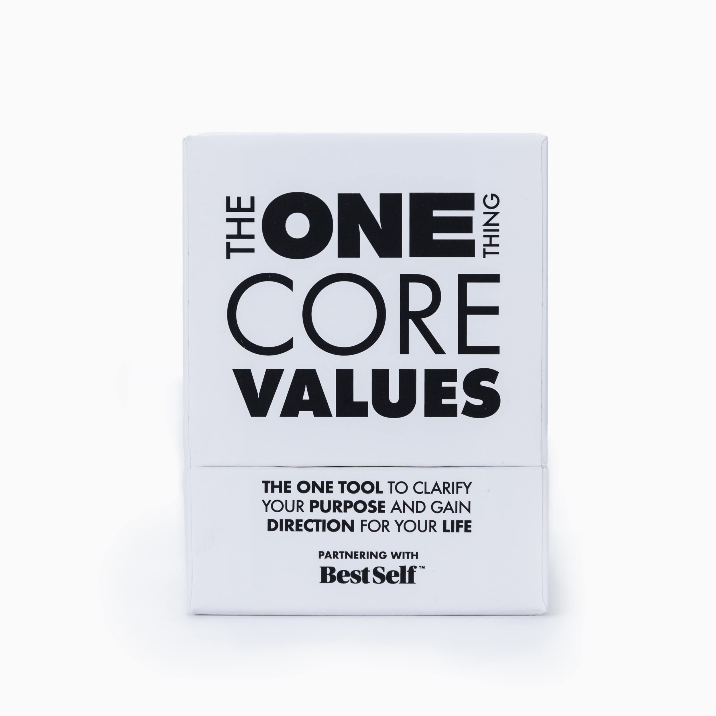 The ONE Thing Core Values Deck - Powerful Self-Discovery & Personal Growth Tool for Goal Setting, Life Coaching & Career Development