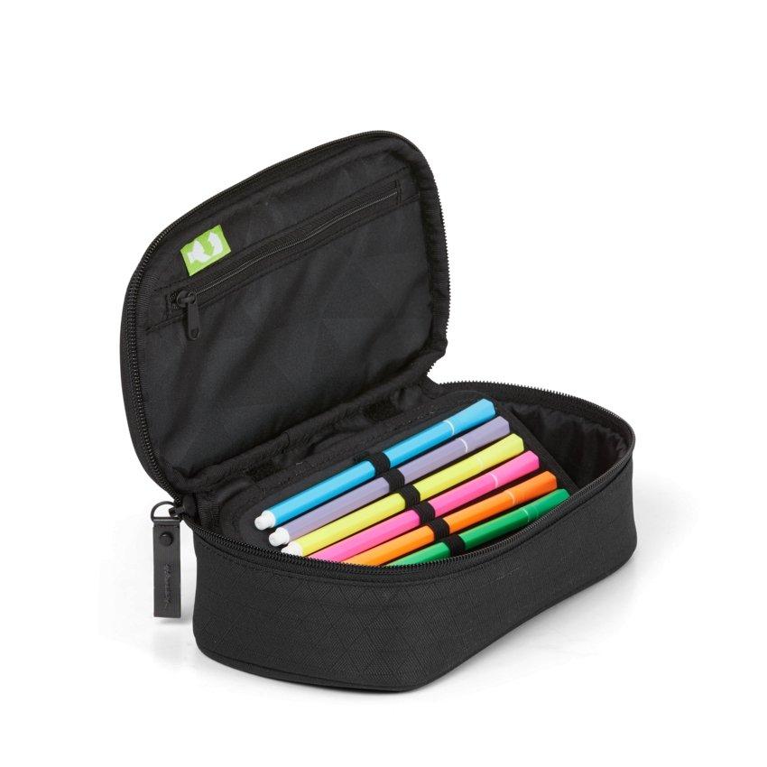 Satch Schlamperbox Pencil Case - Durable School & Office Organizer for Pens, Pencils & Art Supplies - Perfect for Students, Teachers & Professionals (Blackjack)