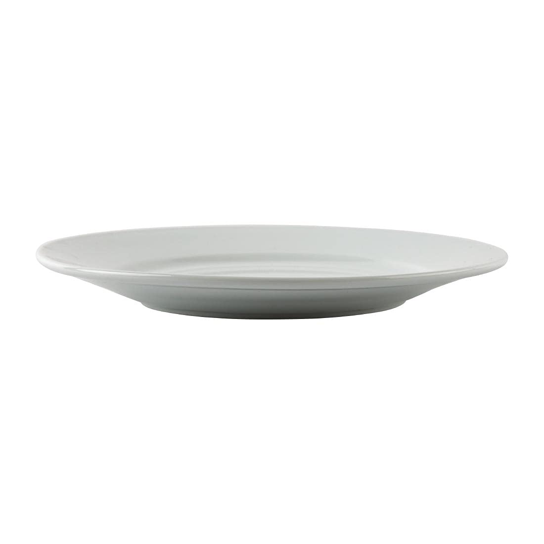 Athena Hotelware CC208 9-Inch Wide Rimmed Dinner Plates - Set of 12, Premium White Porcelain - Perfect for Restaurants, Catering & Home Dining