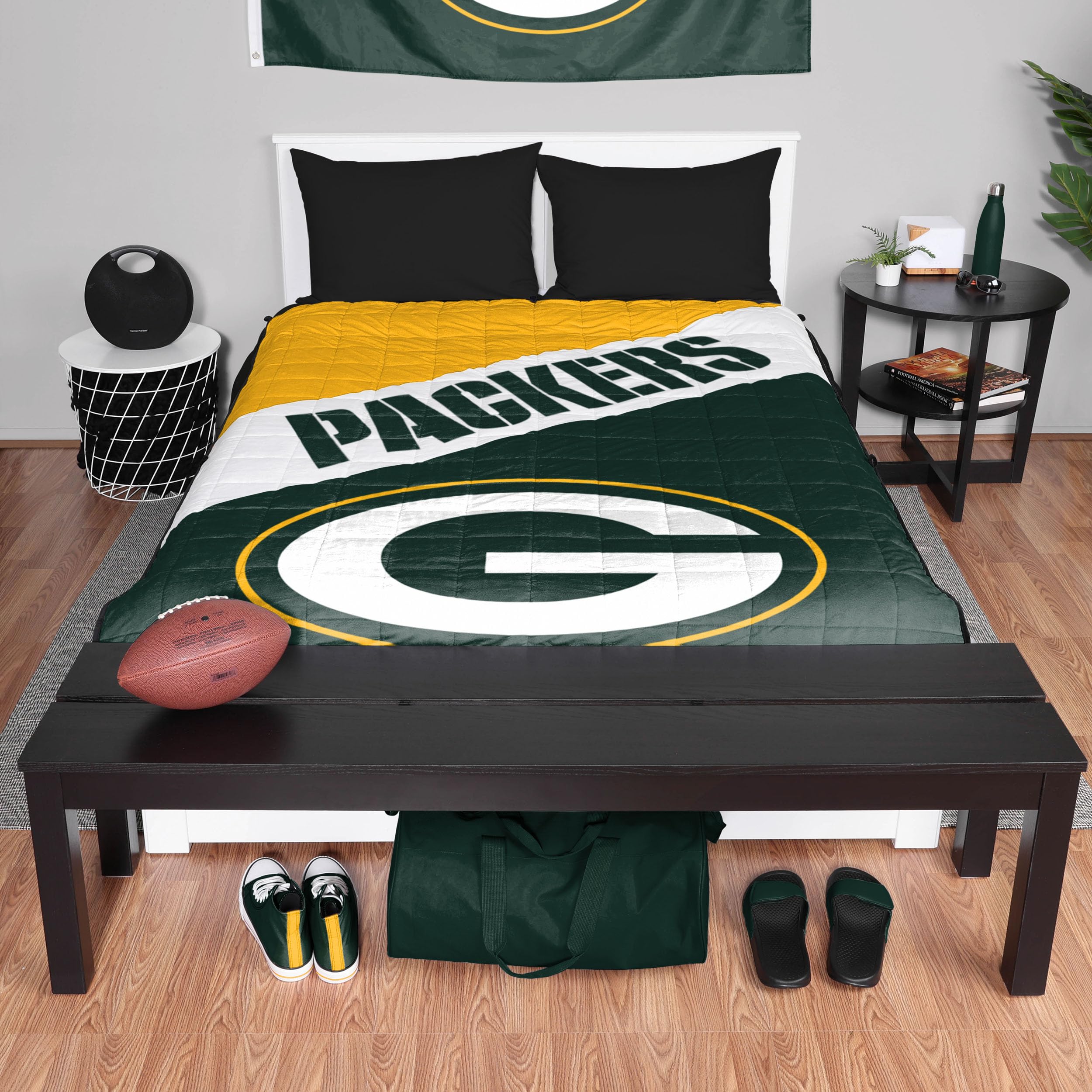 FOCO NFL Team Color Wordmark Weighted Blanket 60