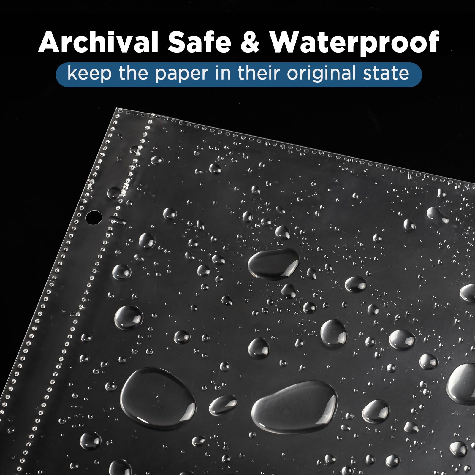 Heavy Duty 12x12 Page Protectors - 100 Pack Acid-Free Scrapbook Refill Pages with Crystal Clear Sleeves | Fits 12x12 Binders & Photo Albums | Perfect for Scrapbooking, Photo Preservation, and Document Storage