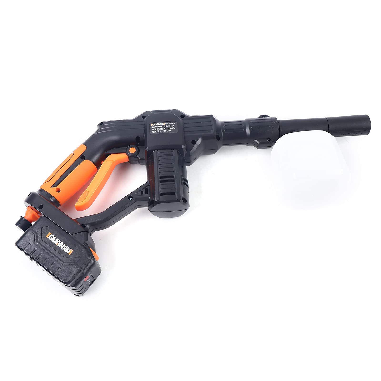 **20V Cordless Car Foam Cannon & Pressure Washer Gun - 130PSI High-Pressure Cleaning Tool with Hose - Perfect for Car Washing, Home Cleaning & Outdoor Use**