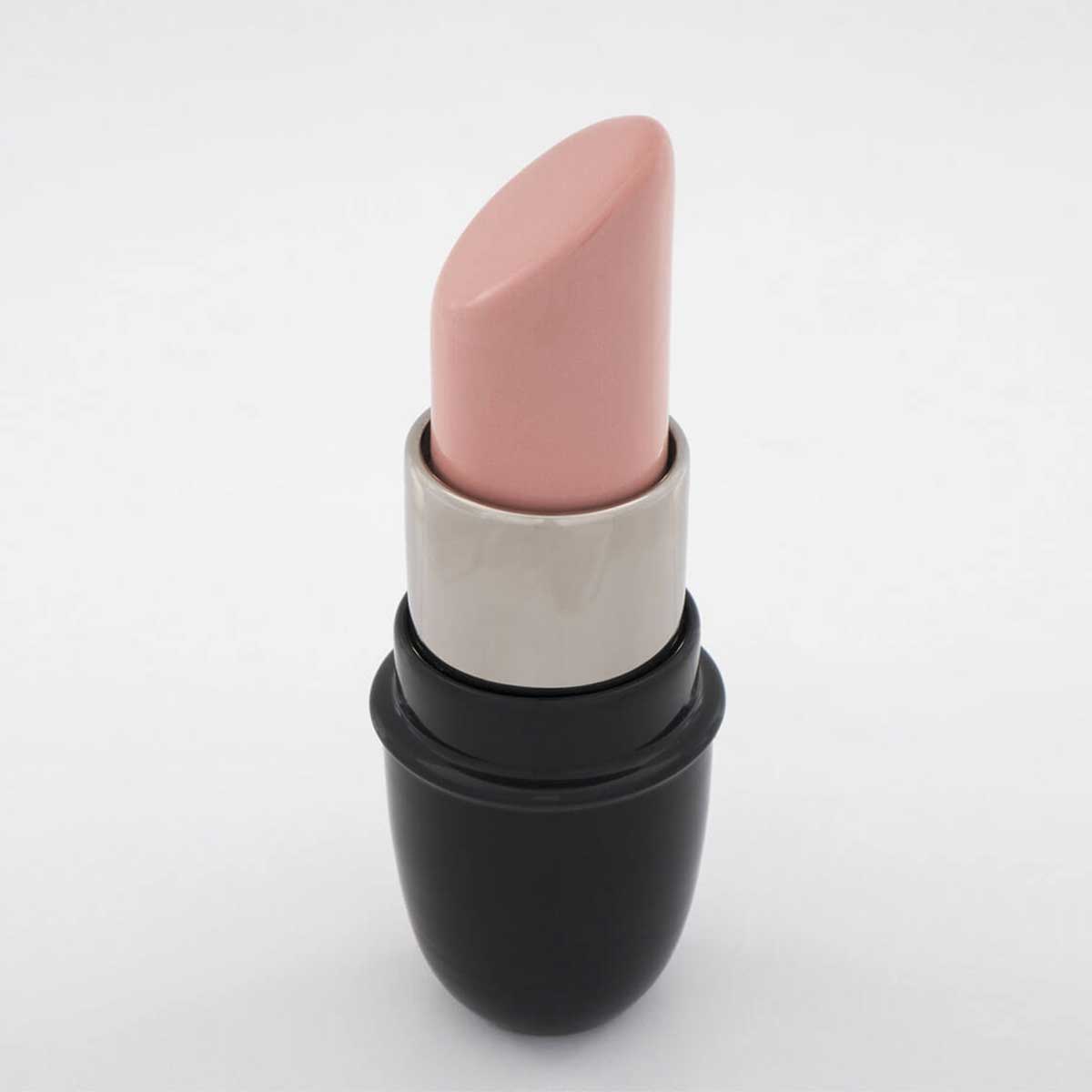 Hand-Painted Enameled Terracotta Lipstick Sculpture - Unique Home Decor & Gift for Makeup Lovers - Perfect for Vanity Table, Bathroom Decor, or Office Desk Accessory