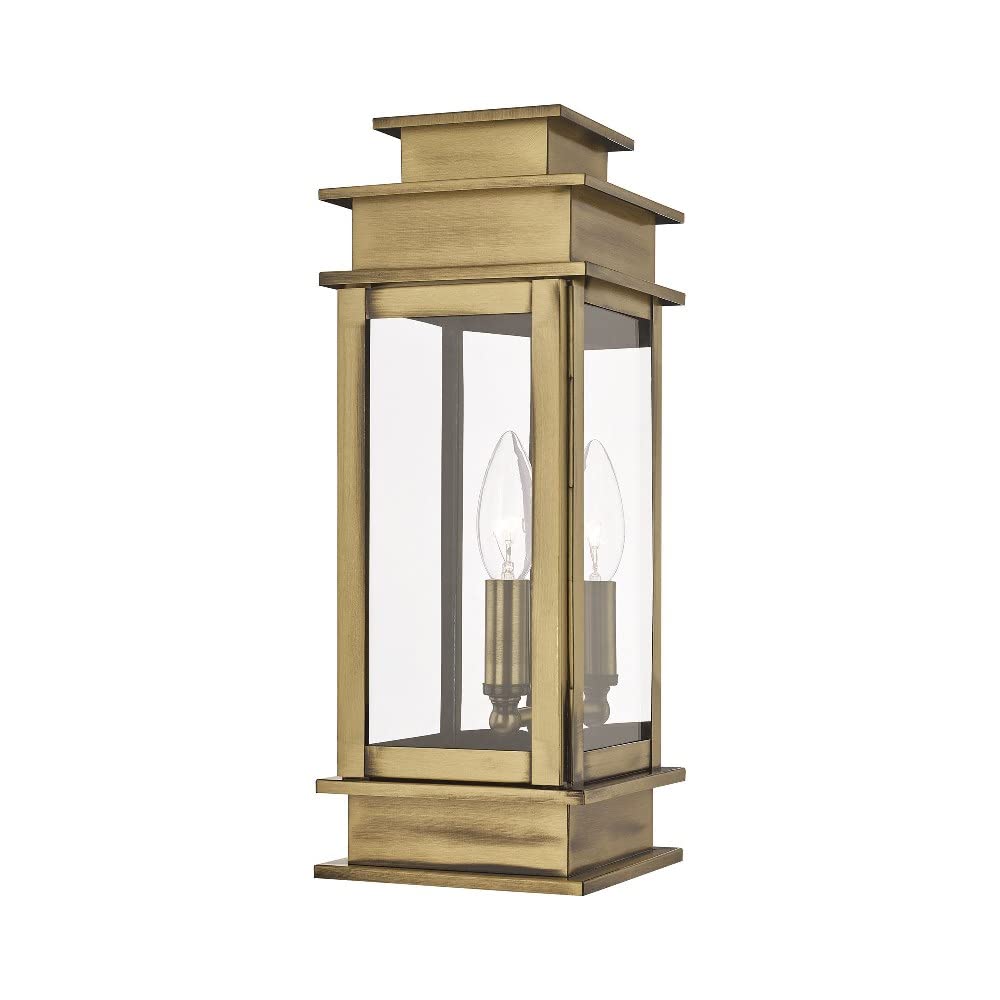 Livex Lighting Princeton Outdoor Wall Lantern - Bronze Finish, 14