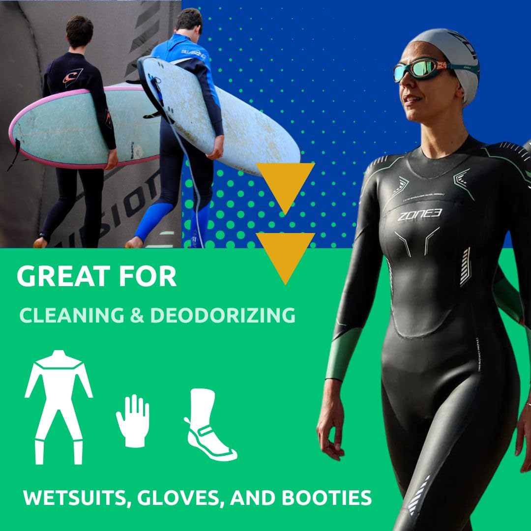 Nikwax Wetsuit Refresh 1L - Wetsuit Cleaner & Conditioner for Neoprene Gear | Cleans, Deodorizes & Protects Wetsuits, Booties & Accessories | Ideal for Surfing, Diving & Water Sports