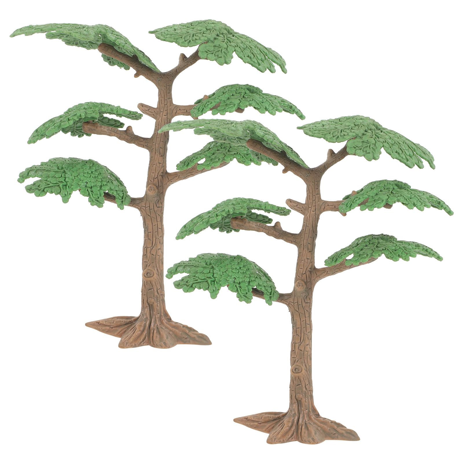 Miniature Artificial Cypress Trees - 2PC Fake Model Trees for Sand Table, Train Scenery & DIY Landscape Decoration | Perfect for Dioramas, Wargaming Terrain & Architectural Models