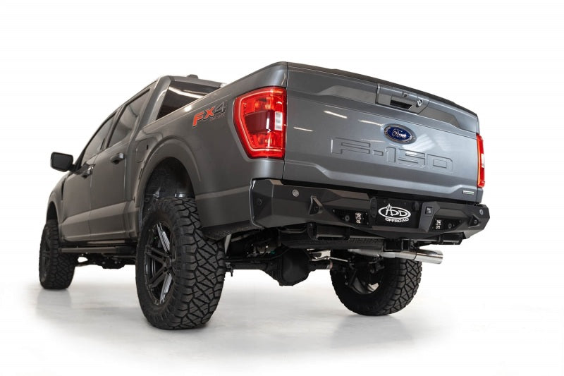 Addictive Desert Designs 2021 Ford F-150 Stealth Fighter Rear Bumper with Backup Sensors | Heavy-Duty Off-Road Truck Accessory for Enhanced Protection & Style