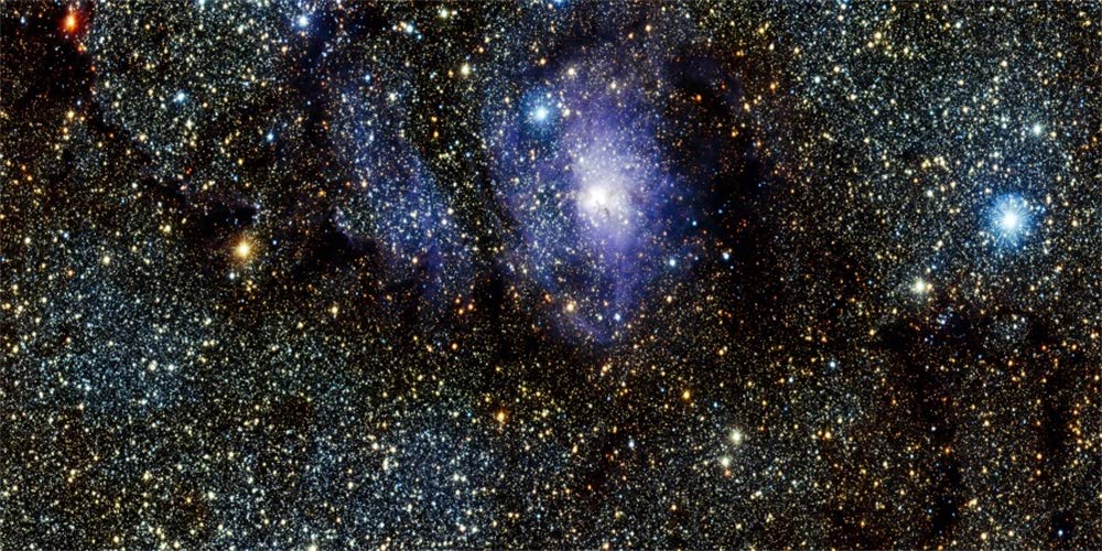 AOFOTO 20x10ft Shiny Glitter Nebula Stars Photography Backdrop - Outer Space Galaxy Milky Way Vinyl Banner for Studio, Birthday Party & Cosmic Themed Events