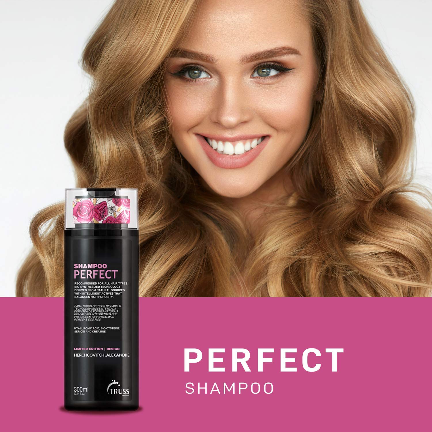 TRUSS Perfect Shampoo & Conditioner Set with Hair Mask - Sulfate Free Hair Care Kit for Damaged Hair Repair, Hydration & Shine (Best for Dry, Frizzy & Color Treated Hair) - Salon Quality Hair Treatment at Home