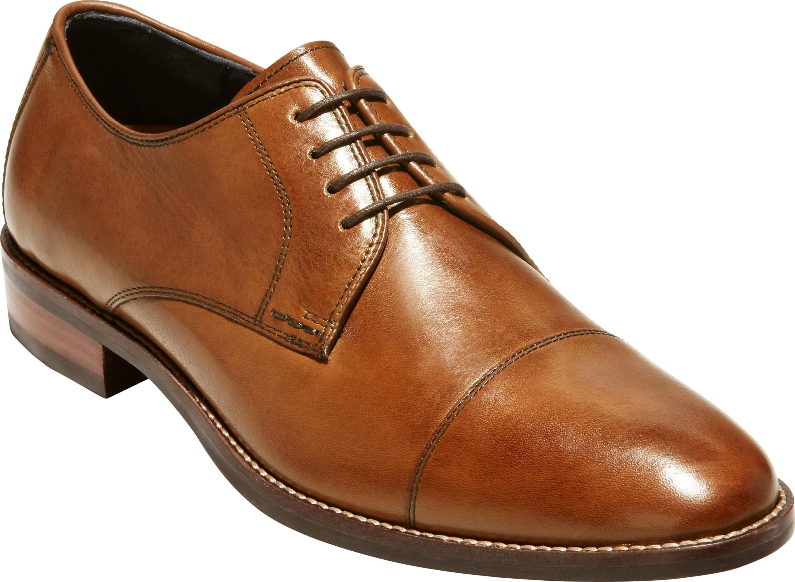 Cole Haan Men's Lenox Hill Cap Toe Oxford Dress Shoes - Classic Business Formal Leather Shoes for Office, Wedding & Professional Events