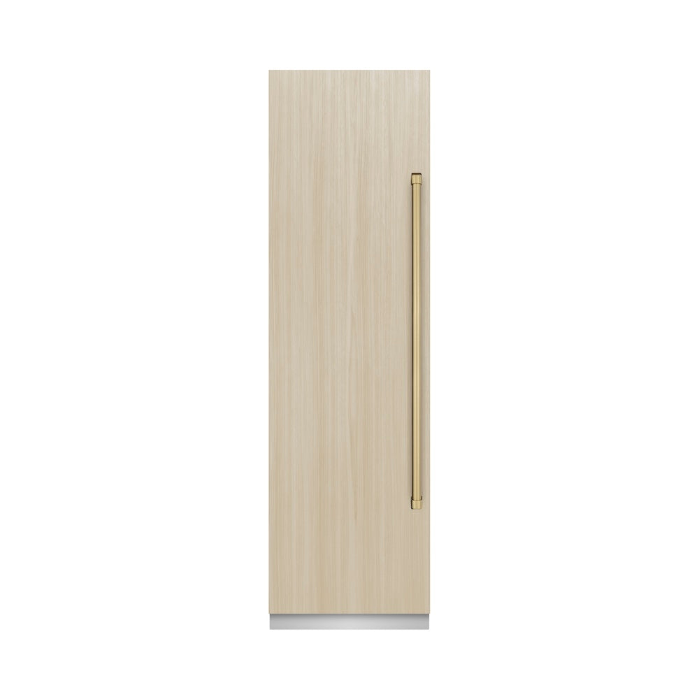 ZLINE Autograph Edition 24-Inch Panel Ready Column Freezer - 12.4 cu. ft. Capacity, Graphite Gray Interior with Champagne Bronze Accents (RBCFVZ 24 CB) - Perfect for Home Bars, Basements & Commercial Kitchens